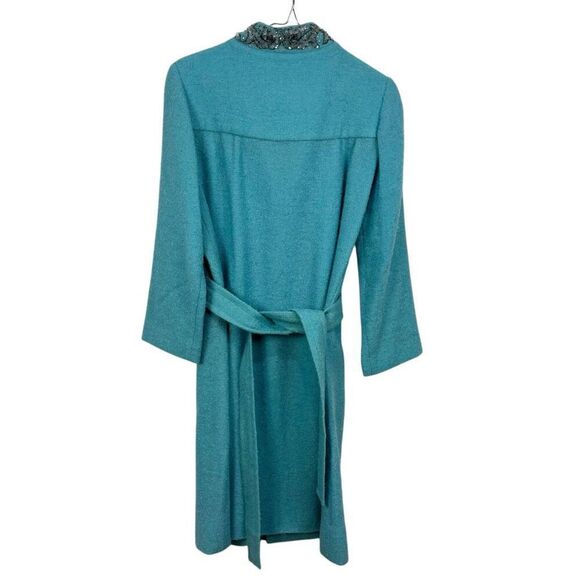 Georgia Bullock Turquoise Light Jacket Vintage 60s 1960s - Picture 2 of 6